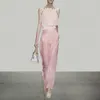 Nieuwe mouwloze tanktop voor dames in europees modeontwerp en lange broek met wijde pijpen, twinset zomerpak SMLXL
