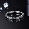 Trouwringen Moissanite GRA-certificaat S925 Sterling Zilver 5 stijlen Unieke verlovingsring Perfecte cadeau voor vrouwen vriendin MOM MAAT 4-9