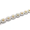 Ins star the same GD 925 sterling silver daisy antiwar bracelet high sense bracelet hip hop trend necklace couple accessories9715421