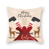 Wesołych Świąt Boże Narodzenie Case Case Cushion Cover Santa Claus Elk Christmas Decoration for Home 2021 Ozdoby świąteczne Nowy Rok JJD10825