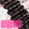 Human Hair Bulks OneCut Deep Wave 8"-32 Inch P Peruvian Virgin Natural Color Bundles With Closure Weave
