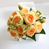 장식용 꽃 화환 5 머리의 작은 무리의 필리프 페르시아 장미 인공 장미 꽃다발 집 장식을위한