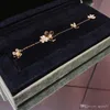 925 Sterling zilveren armband voor vrouwen zilveren ketting klaver armband praty bruiloft sieraden gouden kleur bloem klaver