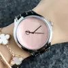 Reloj de pulsera de cuarzo marca GU para mujer y niña con logotipo de lujo reloj de banda de acero y Metal G41