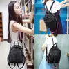 Outdoor Bags 2022 Soft Pu Leather Backpack Women Small Bag Black Ring Casual Simple Back Pack Female Bagpack Leisure