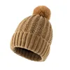 Beanie/Skull Caps Womens and Mens Winter Hats Sticked Beanie Hat With Faux Pom Warm Knit Cap Outdoor Female Man Pros22