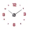 new real metal 3d diy acrylic mirror watch clocks home decoration modern needle quartz stickers