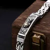 Bracelet Pixiu porte-bonheur rétro en argent véritable pour hommes, bijoux en argent thaïlandais, tendance dominatrice, personnalisé