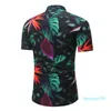 أزياء الصيف مجموعات الرجال 2 قطعة مجموعة طباعة حقق قصيرة الأكمام زر قميص القمصان البدلة تراكسويت الرجال روبا hombre زائد الحجم 2021