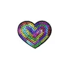 Paillettes brodées vêtements Patch amour coeur étoile patchs coudre fer sur vêtements Badge pour T-shirt manteau bricolage décoration cadeau