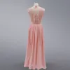 Chiffon Sexy Lace Solid color Dresses Pink Sage Wedding Party Country Bridesmaid Long Dress Vestidos de Plus size