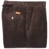 Icpans Corduroy Mannen Broek Rechte Dikke Warme Herfst Winter Mannen Broek Hoge Taille Heren Broek Plus Maat 40 42 44 211013