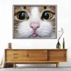 Evershine 5D DIY Malerei Katze Vollquadrat Diamant Stickerei Tiere Mosaik Kreuzstich Bastelset Heimdekoration