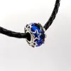 925 Sterling Silver Pandora Sieradenketen Heren Bead Armbanden Maken Kit Bangle Galaxy Blue Star Murano Past Charm Ketting voor vrouwen Paardenvriend cadeau 790015C00