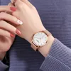 Hannah Martin New Watch Women Luxury Fashion Stainless Steel Mesh Belt Watches Simple Ladies' Small Dial Quartz Clock Wristwa3437