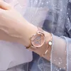 Original Design Frauen Uhren Mode Japan Quarzwerk Edelstahl Rose Gold Wasserdichte Armbanduhren Relogio feminino 210527