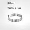 Aşk Yüzükleri Kadın Tasarımcı Takı Yüzüğü Çift Mücevher Grubu Titanyum Çelik Diamonds Sıradan Moda Sokağı Klasik Silver Ros248g