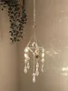 الكريستال الشمس الماسك، موشور قوس قزح، نافذة صن ماسك، مطلية بالذهب suncatcher السماكة، بوهو صن مون مع بلورات H0915