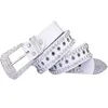 Cinturas de diseñador 2023 Cinturones de diamantes de imitación de moda para mujeres Metal Hollow Hollow Genuine Cinturón Calidad de la vaca Piel de vaca Luxury Unisex Store Factory Outlet