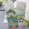 Bookmark 30pcs Creative Chinese Style Paper Bookmarks Painting Cards Retro Beautiful Boxed Commemorative Gifts XXUD