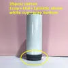 Local US Warehouse! Sublimation Speakers 20oz White Blank Music Tumblers With White Gray Green Pink Black Bottom Chargeable Stainless Steel Water Bottles Cups A12