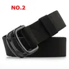 Heren canvas riem metalen gesp dubbele ring nylon militaire leger tactische riemen voor mannen topkwaliteit mannelijke riem zwart