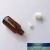 10 pcs 35x85 mm Empty Brown Glass Essential Oil Bottles DIY 30 ml Liquid Glass Bottle With White Plastic Safety Screw Cap Jar