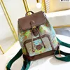 2022New high-quality backpack designer design flowers + animal fashion backpack size 26cm * 30cm