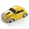 Mouse wireless per auto d'epoca in stile quattro colori giallo blu rosso 2 4g mouse per auto 1200 Dpi leisure183e