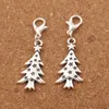 Liga Estrela de Natal Estrela Lâmpada Fecho Europeu Lobster Trigger Clip On Charm Beads 14.2x40mm Tibetan Silver C748 100 pcs / lote