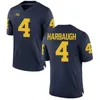 NCAA Football College 1 Braylon Edwards Jersey Michigan Wolverines 98 Tom Harmon Jim Harbaugh 4 DeVeon Smith Devin Funchess 9 Donovan Peoples-Jones Gut genäht