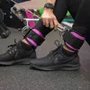 Suporte de tornozelo 2 pcs tiras de anel d-ring bandas para treinos de ginásio Exercícios de perna de máquinas)