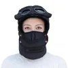 Vinter öronskydd hatt kall glasögon lei feng unisex utomhus varm vind och åka skidor med ansiktsmask cykla kepsar masker