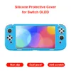 Cover in silicone per Nintend Switch OLED Custodia protettiva morbida Guscio antiscivolo Accessori per console di gioco