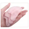 Natural Jade Gua Sha Kamienny Masaż Rose Quartz Guasha Płyta Jade Face Massager Scrapers Narzędzia do twarzy Neck Back