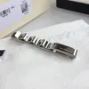 Krawattenclip Titanium Stahlmetall -Stähle Silber Krawatten Stangenstangenschnalle mit Box7313802