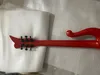 Neuankömmling Prince Cloud Red E-Gitarre Korpus aus Erle, Hals aus Ahorn, schwarze Hardware, schwarze Symboleinlage, umlaufender Saitenhalter