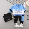 Yeni Bahar Sonbahar Bebek Erkek Kızlar Kıyafetleri Çocuklar Pamuk Spor Ceket Pantolon 2 PCS/Setler Toddler Moda Kostüm Çocuk Spor Giyim