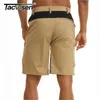 Tacvasen Homens Summer Summer Calções Ao Ar Livre Rápida Comprimento Do Joelho De Caminhadas Pesca Running Lightweight Multi-Bolsos Treino 210716