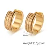 small round gold earrings