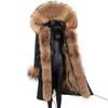 Märke Annsirgra Winter Coat Women Luxury Kläder Real Fur Jackor Vattentät Lång Parkas Avtagbar Ytterkläder Fashion 211110