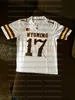 Men's Wyoming Cowboys Brown And White Josh #17 Allen Football Jersey Adult S-3XL College Football Jersey