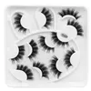 Dramatische Faux 3D Mink Eyelashes 8 Stijlen 6pairs Dikke wreedheid Gratis Valse Wimper Fluffy Wispy Makeup Lash Extension Tools