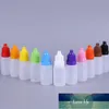 10 stks / partij 5 ml 10 ml ogen druppel navulbare fles lege plastic squeezable druppelaar flessen oog vloeibare druppelaar sample kleurrijke cap fabriek prijs expert ontwerpkwaliteit