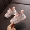 Novo Outono Crianças Respirável Meninos Meninas Esporte Crianças Sapatilhas Casuais Bebê Running Mesh Canvas Shoes 210308