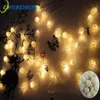 Osiden Rattan Ball LED String Light 5M 20LED WARME Fairy Holiday For Party Christmas Wedding Decoration Y201020