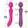 2022 WAND TOYSOFT AV Kadınlar için Güçlü Vibratörler 20 Hızlı Çift Motor Yapay penisi Masajı Seks Klitoris Vajina Anüs Stimülasyon Q01866197