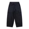 Jeans pour hommes Pantalons en denim multi-poches pour hommes Style Safari Pantalon cargo Taille élastique Lâche Casual Hommes en détresse