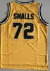 Maillots de basket-ball de film pas cher Bad Boy Notorious Big 72 Biggie Smalls Jersey Hommes Sport Tout Cousu Couleur Jaune Top Qualité En Vente