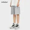 INFLATION Casual Shorts für Männer Sommer Lose Fit Hip Hop Paar Schweiß Plus Größe Sportswear 3510S21 210806